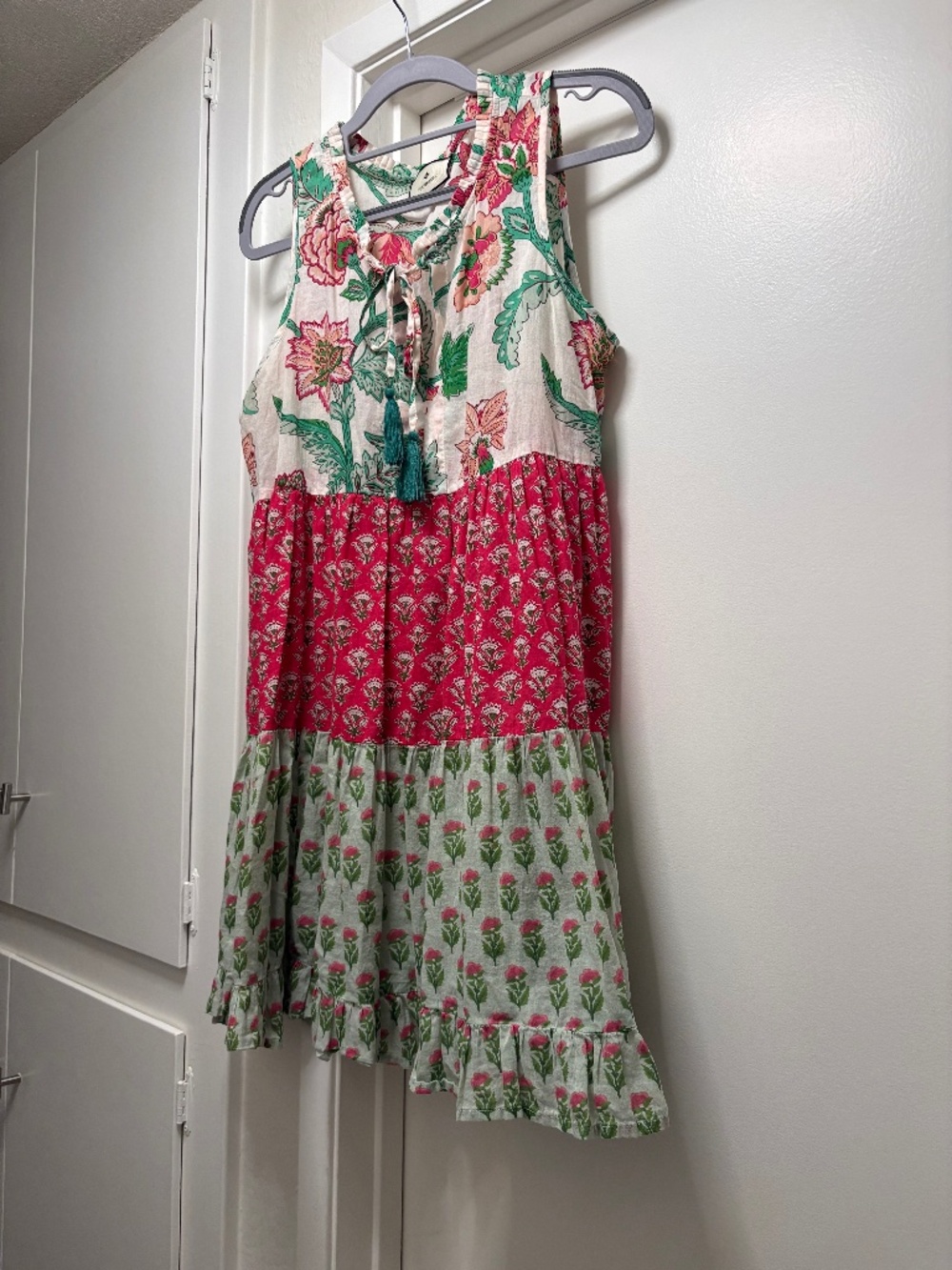 Tuckernuck colorblock mini shift dress - size small
